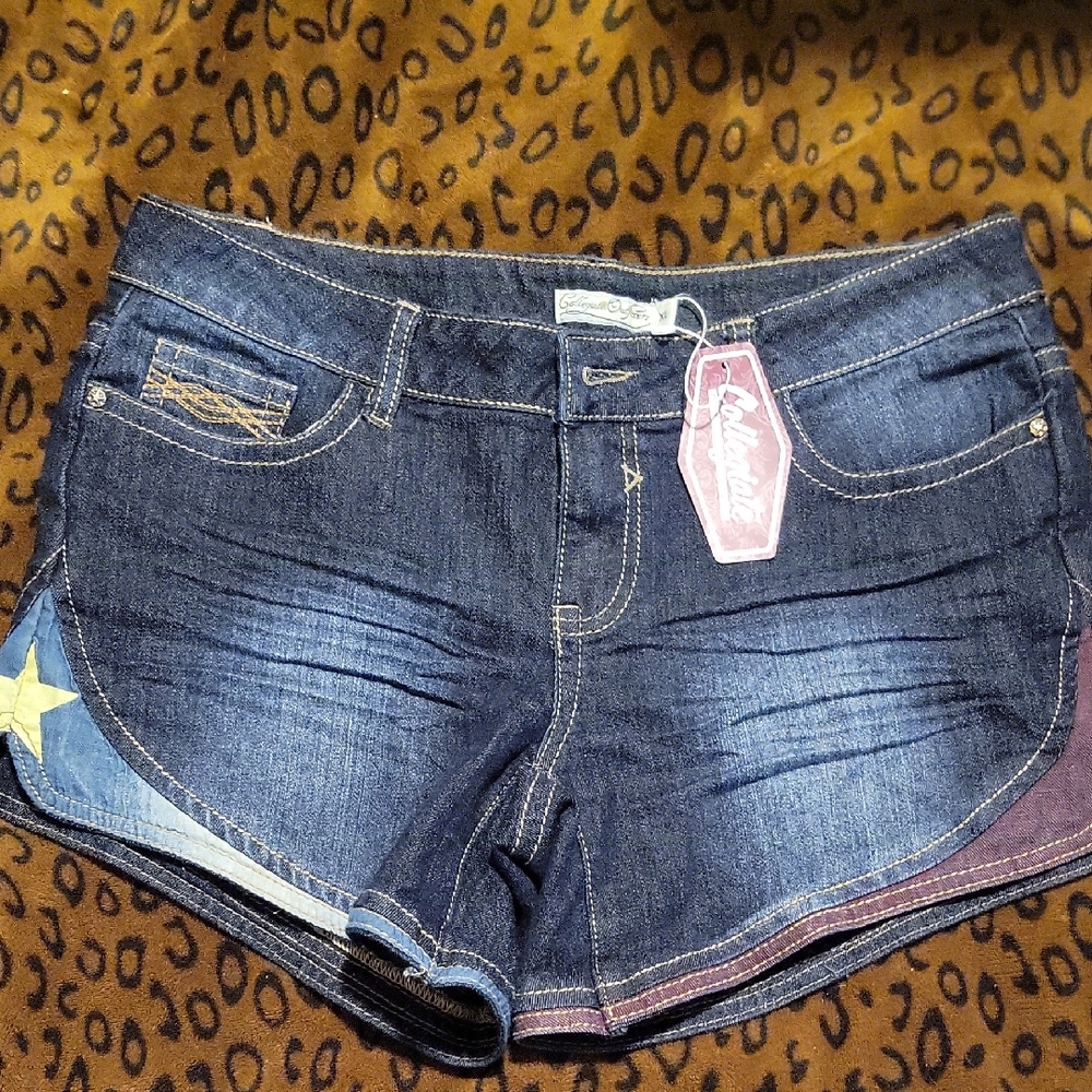 Trendy Blue Denim Women's Shorts